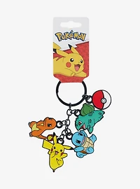 Pokémon Starters Multi Charm Keychain
