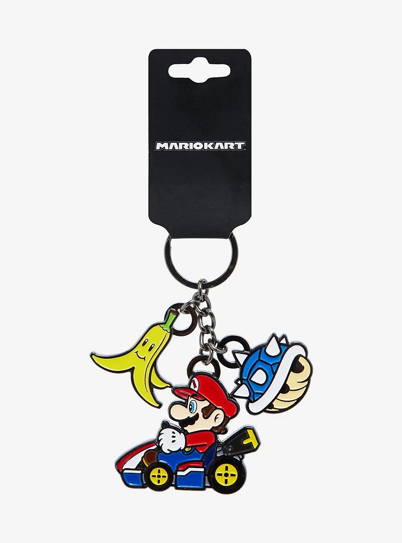 Nintendo Mario Kart Mario Multi-Charm Keychain - BoxLunch Exclusive