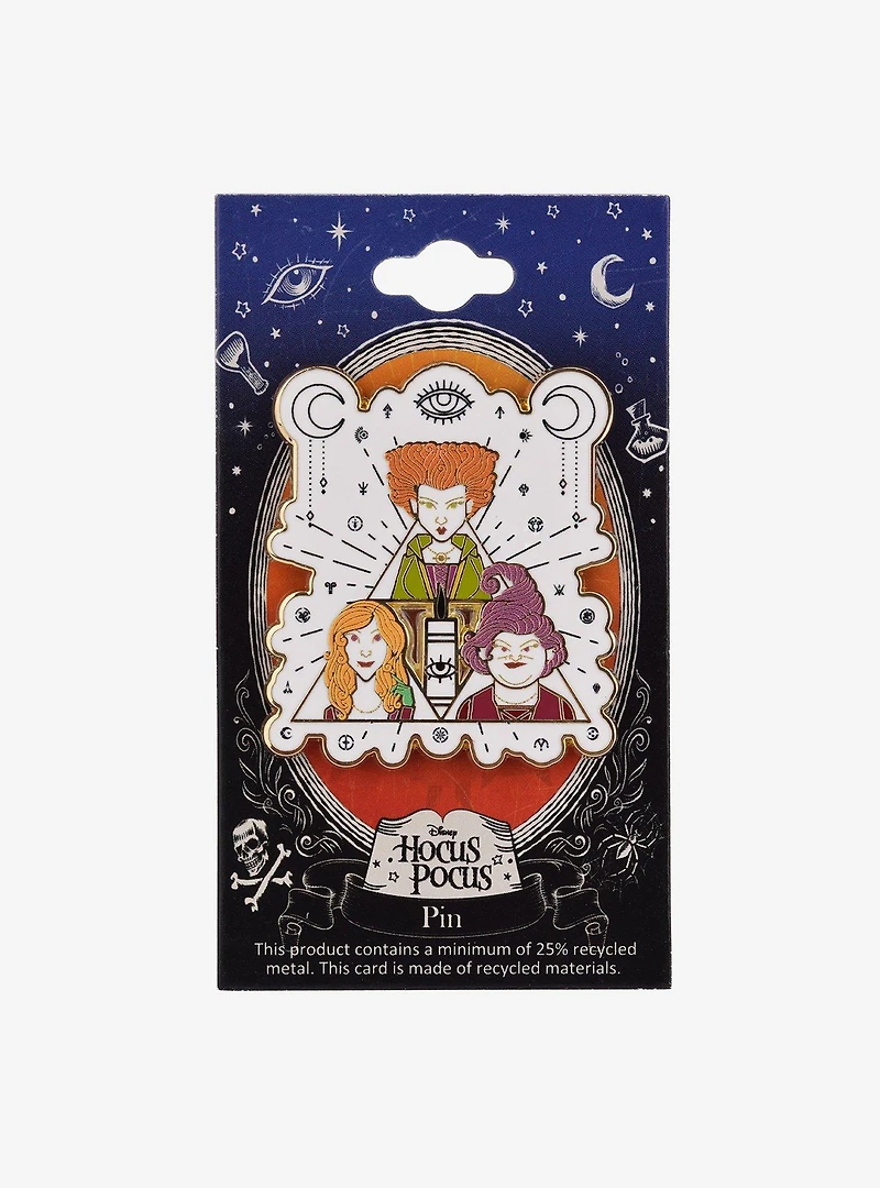 Disney Hocus Pocus Sanderson Sisters Black Flame Candle Enamel Pin - BoxLunch Exclusive
