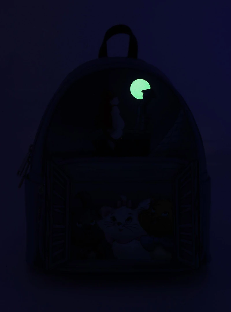 Loungefly Disney The Aristocats Window Portrait Glow-in-the-Dark Mini Backpack - BoxLunch Exclusive