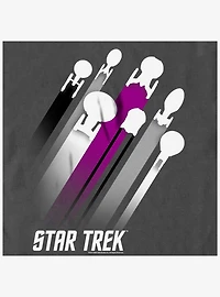 Star Trek Asexual Flag Streaks Pride T-Shirt