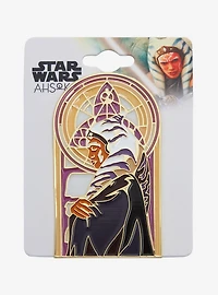 Star Wars Ahsoka Stained Glass Portrait Enamel Pin - BoxLunch Exclusive