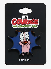Courage the Cowardly Dog Scared Portrait Enamel Pin - BoxLunch Exclusive