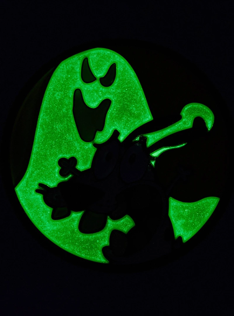 Courage the Cowardly Dog Ghost Glow-in-the-Dark Enamel Pin - BoxLunch Exclusive