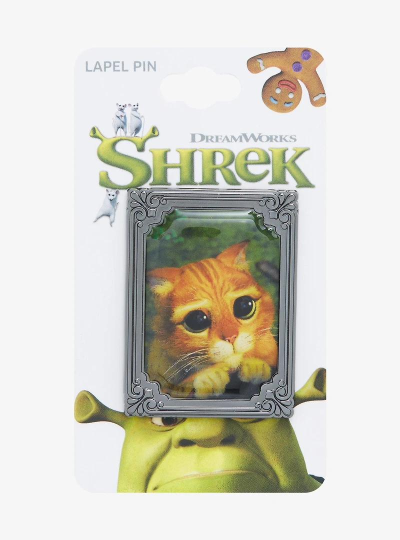 Shrek Puss in Boots Frame Enamel Pin - BoxLunch Exclusive