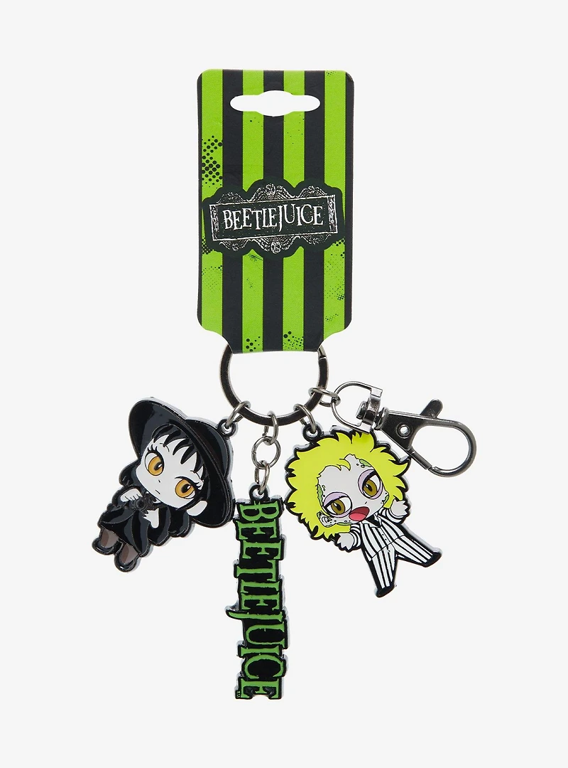 Beetlejuice Characters Multi-Charm Keychain - BoxLunch Exclusive