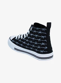 Barbed Wire Hi-Top Sneakers