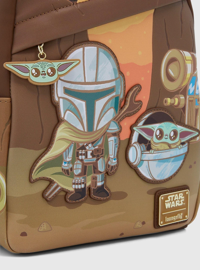 Loungefly Star Wars The Mandalorian Grogu & Mando Mini Backpack - BoxLunch Exclusive