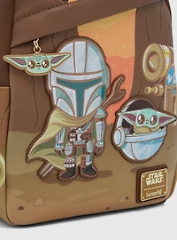 Loungefly Star Wars The Mandalorian Grogu & Mando Mini Backpack - BoxLunch Exclusive