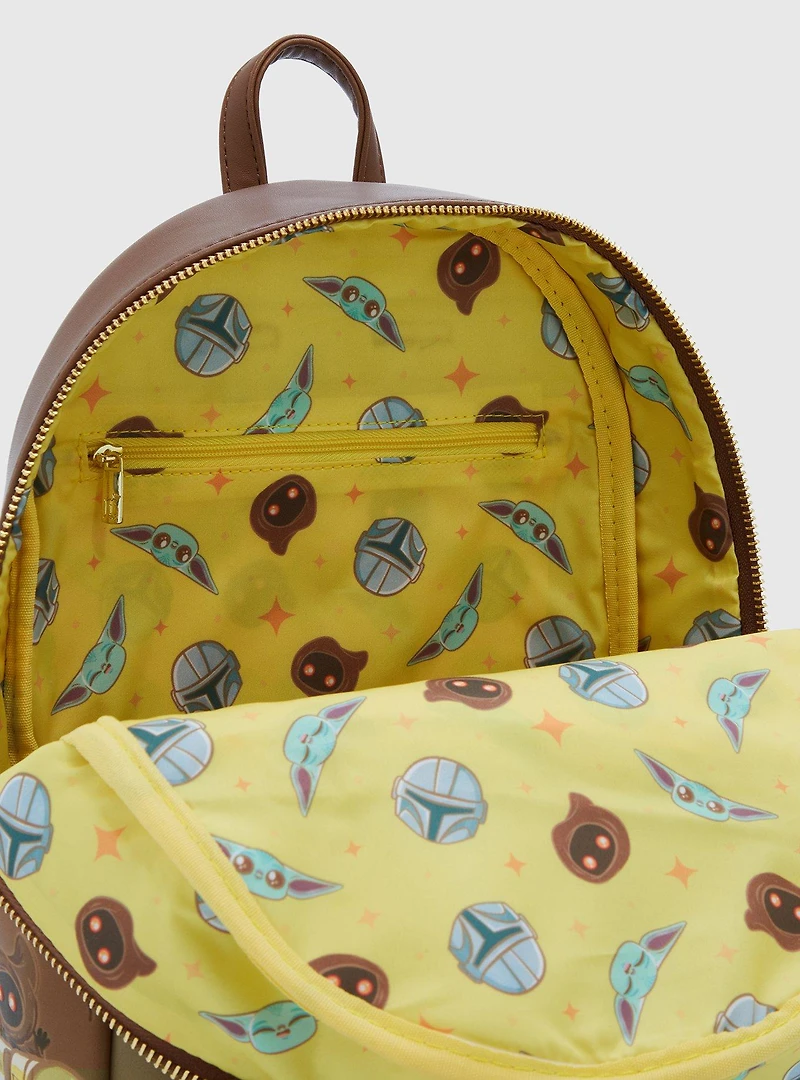 Loungefly Star Wars The Mandalorian Grogu & Mando Mini Backpack - BoxLunch Exclusive