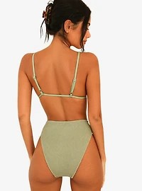 Dippin' Daisy's Seashore Swim Bottom Retreat Olive