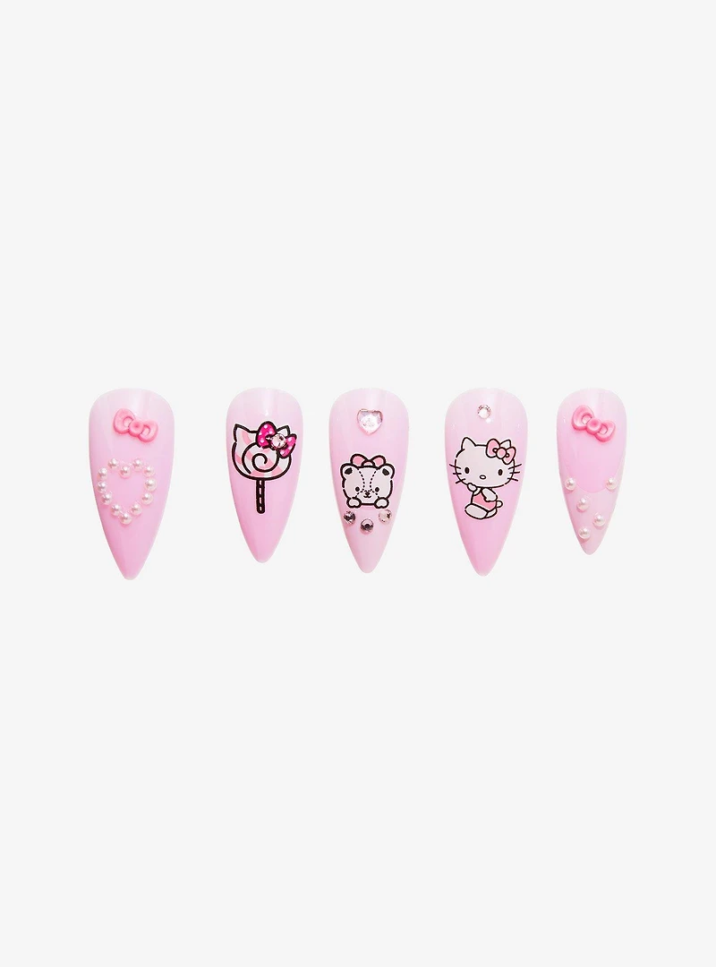 Hello Kitty Snacks Faux Nail Set