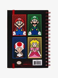 Super Mario Bros. Character Grid Hardcover Journal