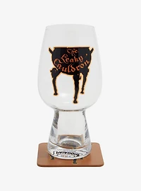 Harry Potter The Leaky Cauldron Glass and Coaster Set
