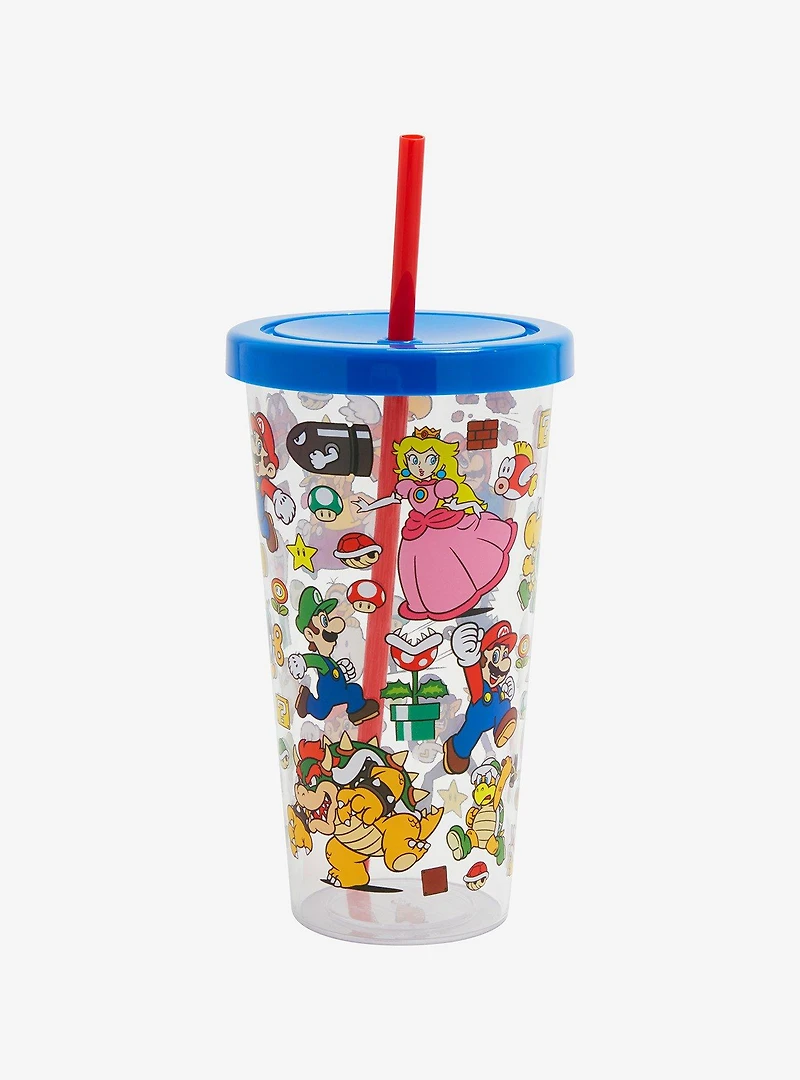 Nintendo Super Mario Bros. Characters Allover Print Carnival Cup