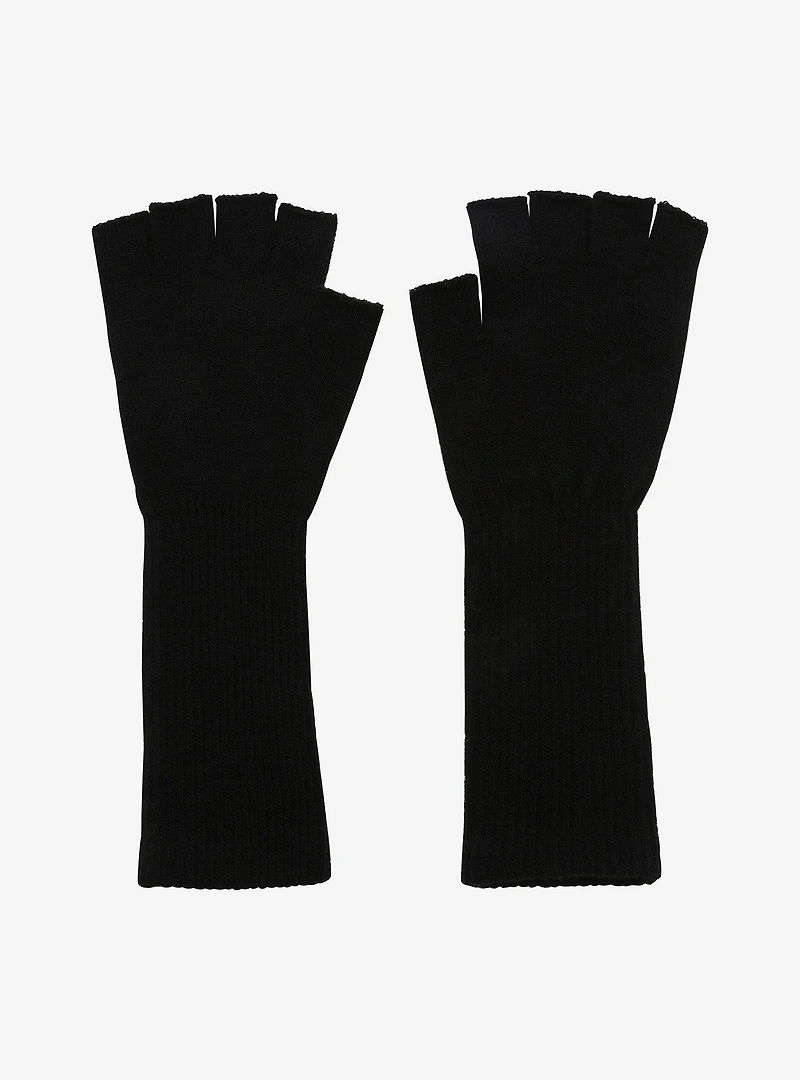 Skeleton Extended Fingerless Gloves