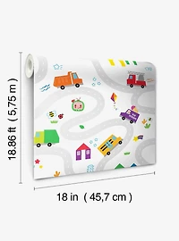 CoComelon Road Map Peel & Stick Wallpaper