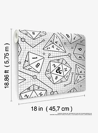 Dungeons & Dragons Peel & Stick Wallpaper White