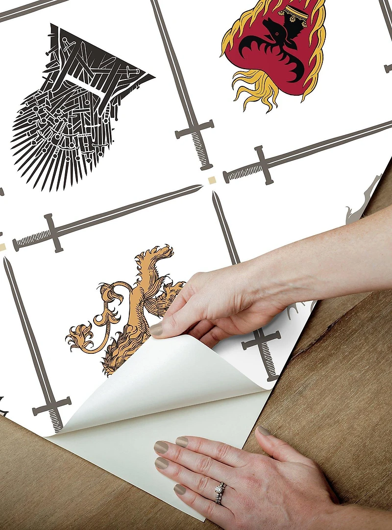 Game of Thrones House Sigils Peel & Stick Wallpaper