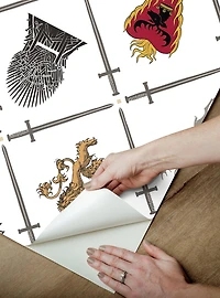 Game of Thrones House Sigils Peel & Stick Wallpaper