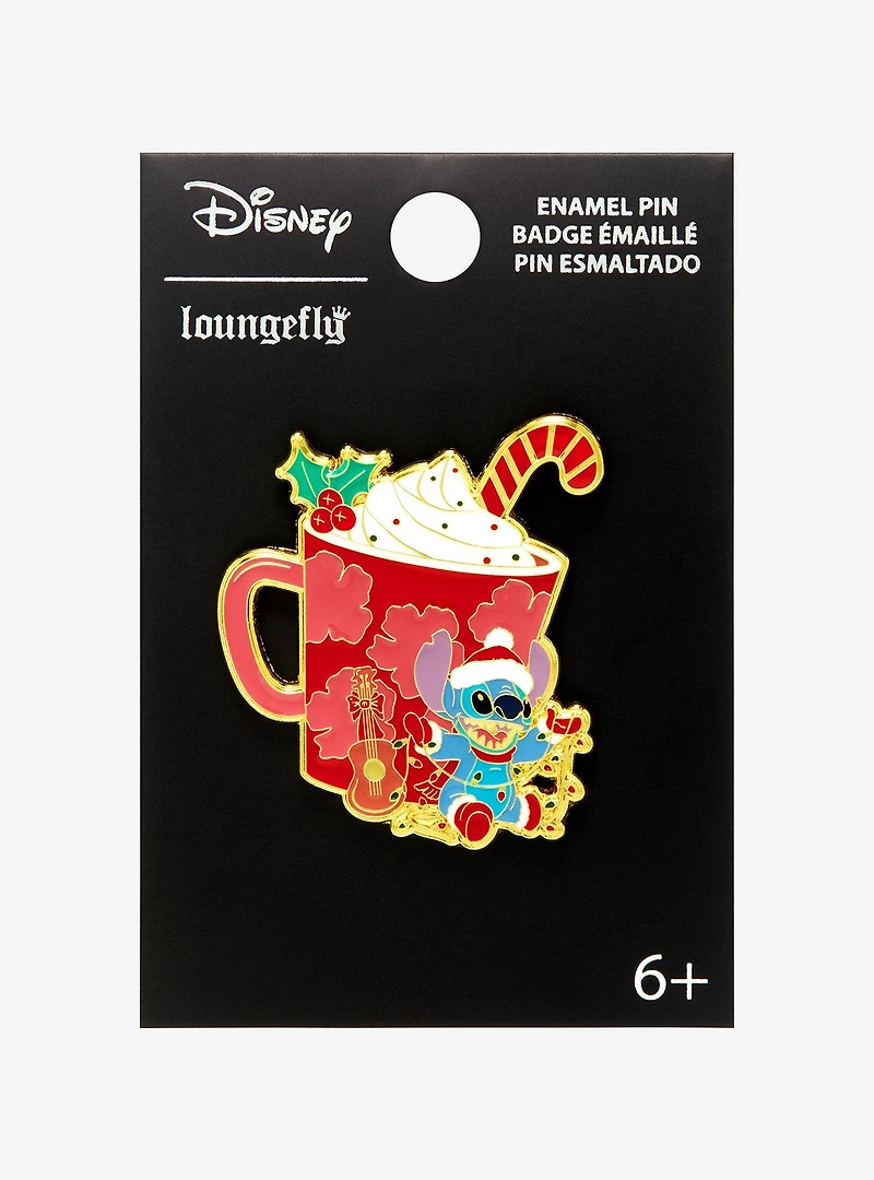 Loungefly Disney Lilo & Stitch Peppermint Mocha Enamel Pin - BoxLunch Exclusive