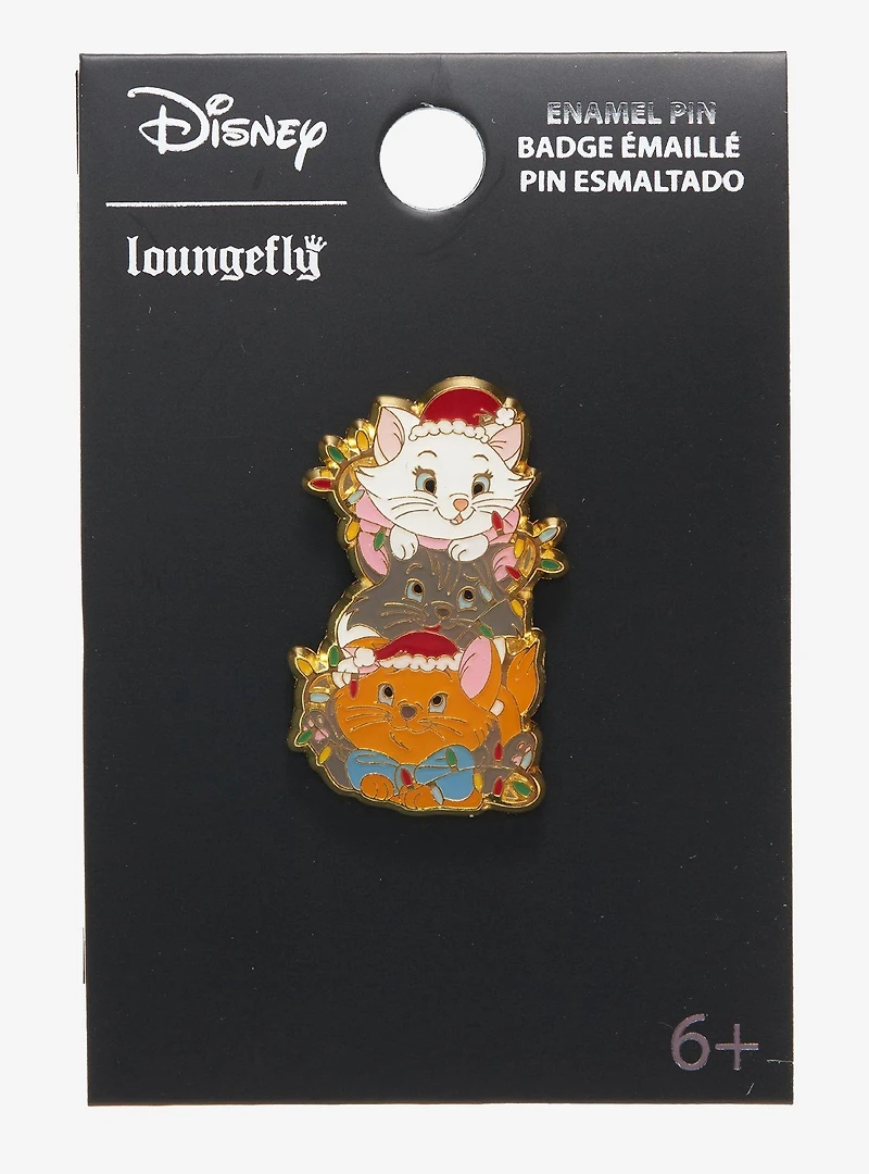Loungefly Disney The Aristocats Kittens Christmas Lights Enamel Pin - BoxLunch Exclusive