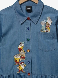 Disney Snow White and the Seven Dwarfs Portrait Denim Plus Long-Sleeve Dress - BoxLunch Exclusive