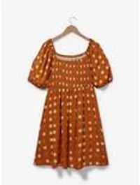 Sanrio Pompompurin Allover Print Plus Smock Dress - BoxLunch Exclusive