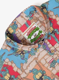 RSVLTS Teenage Mutant Ninja Turtles "Cowabunga Covers" Button-Up Shirt