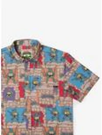 RSVLTS Teenage Mutant Ninja Turtles "Cowabunga Covers" Button-Up Shirt