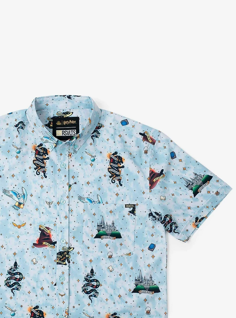 RSVLTS Harry Potter "Wizarding Ink" Button-Up Shirt