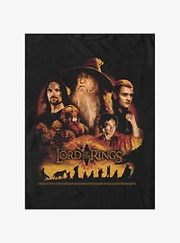 the Lord of Rings Character Heads Big & Tall T-Shirt