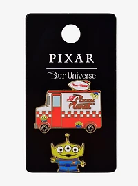 Our Universe Disney Pixar Toy Story Pizza Planet Food Truck & Alien Enamel Pin Set - BoxLunch Exclusive