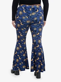 Celestial Velvet Bell Bottom Leggings Plus