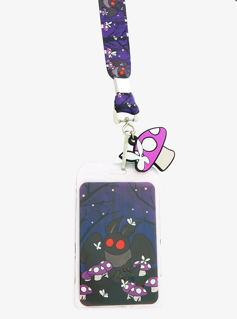 Mothman Mushroom Allover Print Lanyard