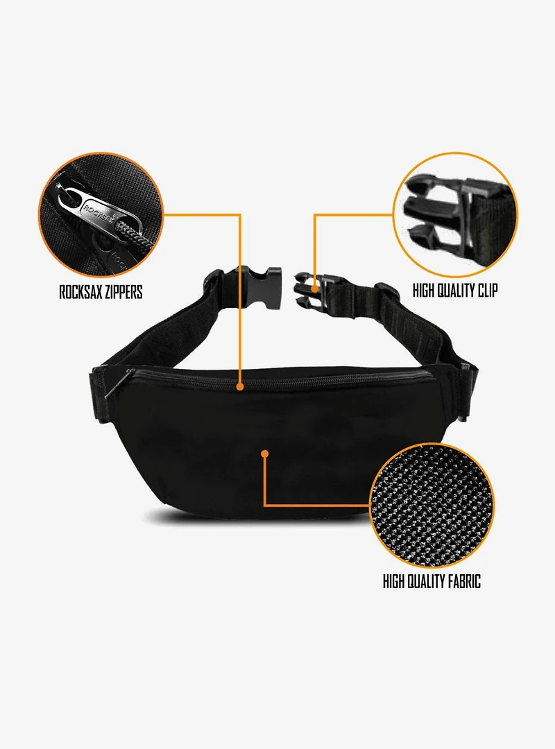 Rocksax The Beatles Abbey Road Black & White Fanny Pack
