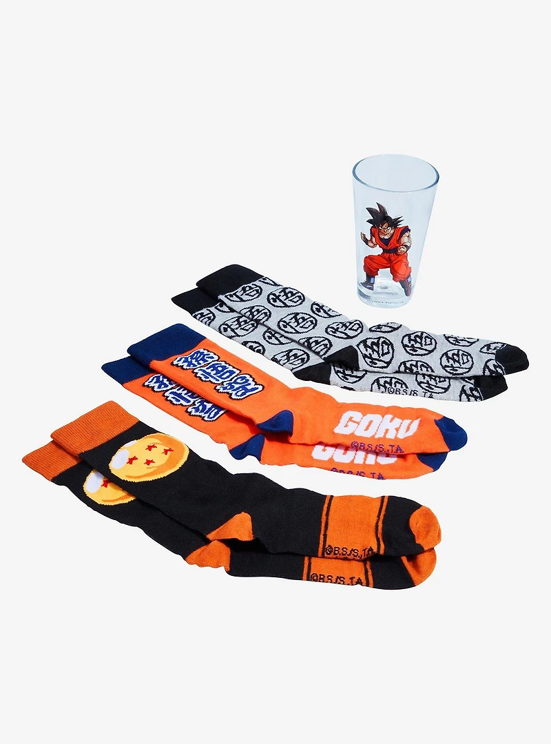 Dragon Ball Z Pint Glass & Socks Gift Set