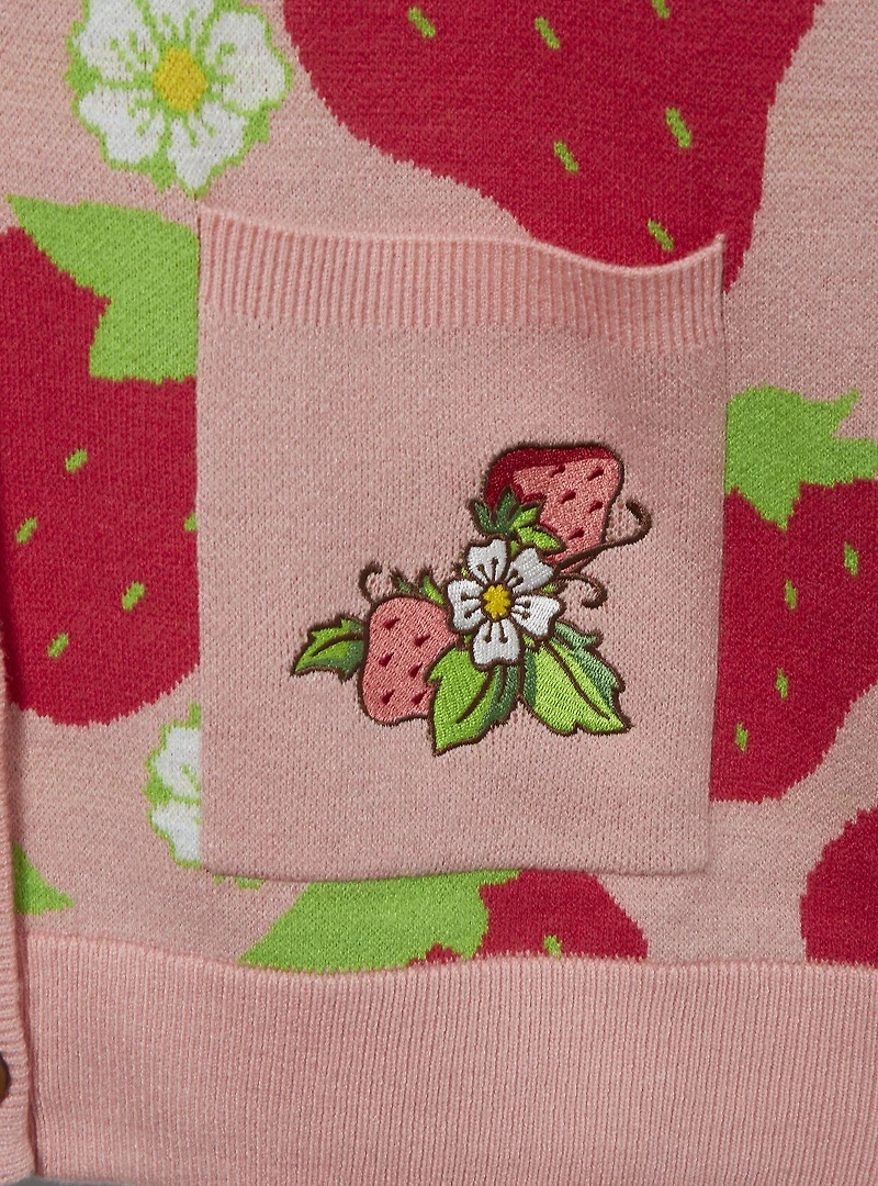 Strawberry Shortcake Allover Print Women's Cardigan - BoxLunch Exclusive