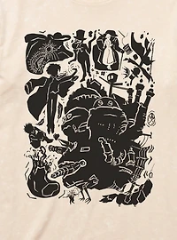 Studio Ghibli Howl's Moving Castle Icons Mineral Wash T-Shirt