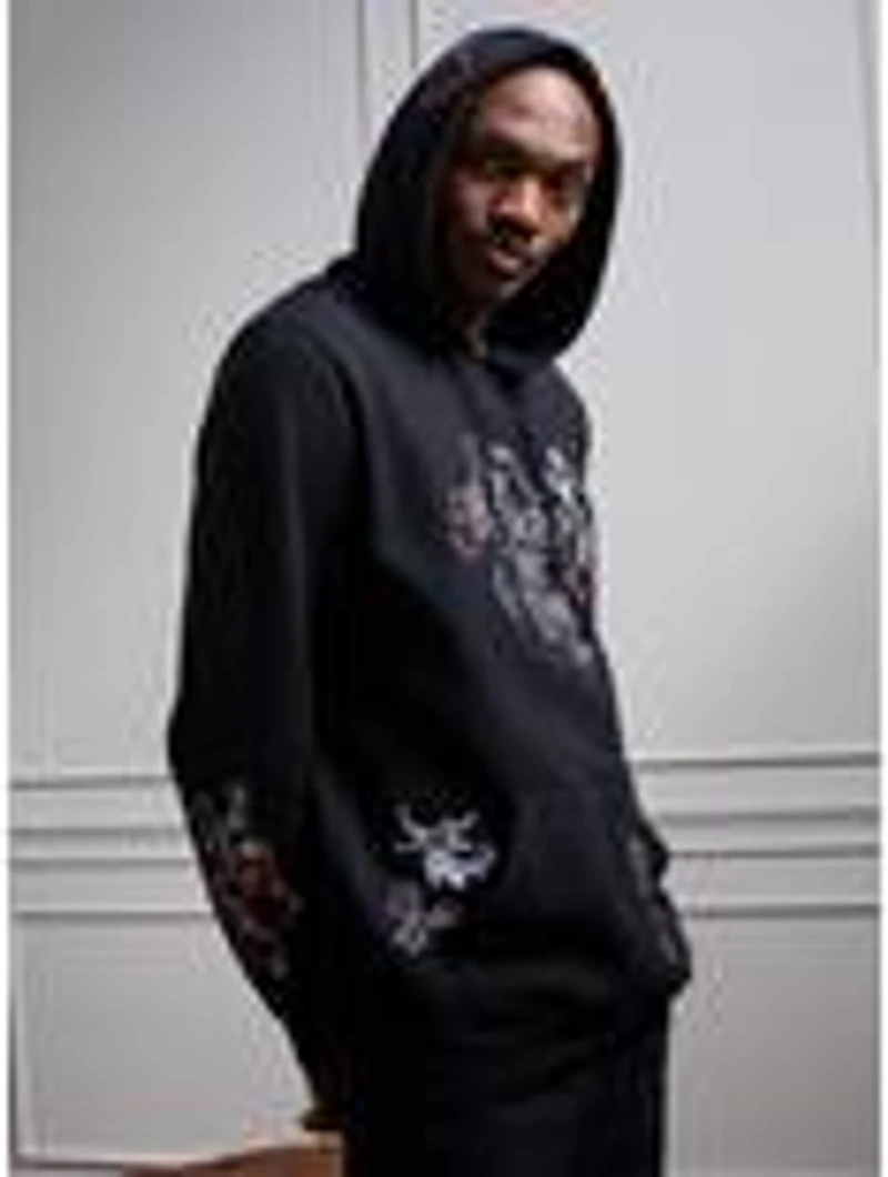Disney The Nightmare Before Christmas Floral Logo Hoodie - BoxLunch Exclusive