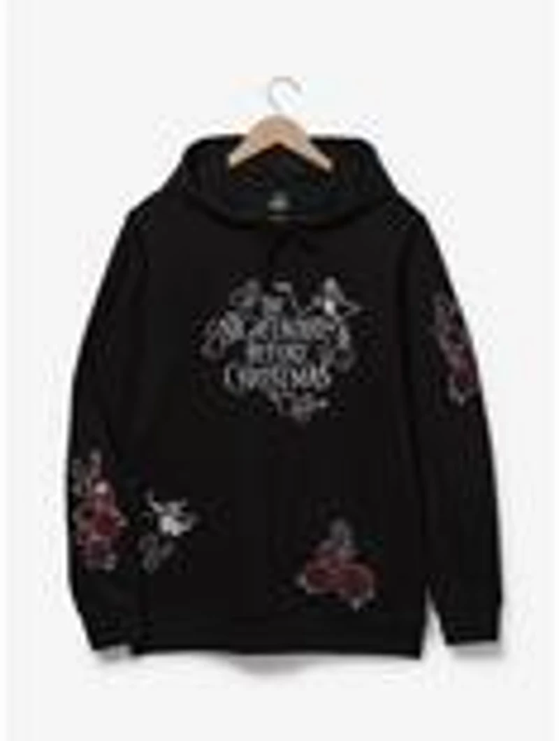 Disney The Nightmare Before Christmas Floral Logo Hoodie - BoxLunch Exclusive