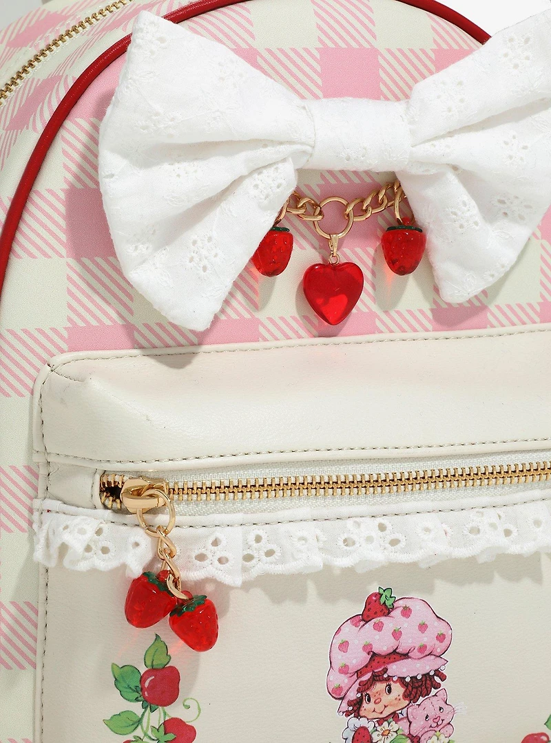 Strawberry Shortcake Gingham Bow Mini Backpack — BoxLunch Exclusive
