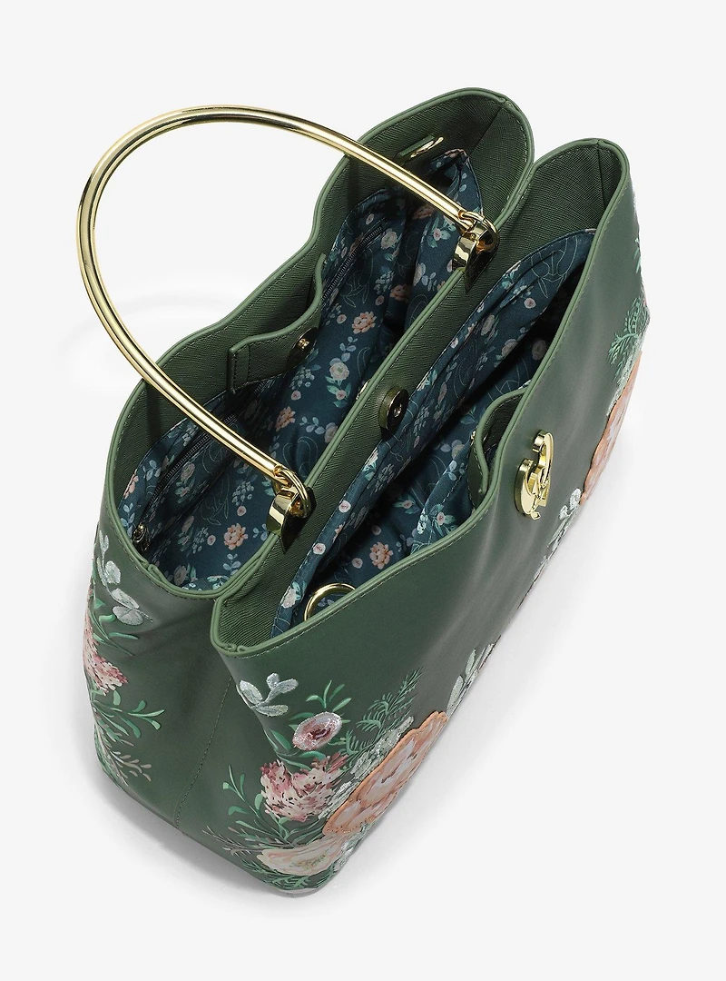 Loungefly Marvel Loki Green Floral Handbag - BoxLunch Exclusive