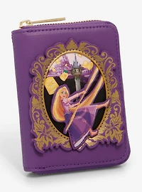 Loungefly Disney Tangled Rapunzel Frame Portrait Small Zip Wallet - BoxLunch Exclusive