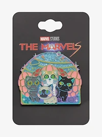 Marvel The Marvels Flerkittens Glitter Enamel Pin - BoxLunch Exclusive