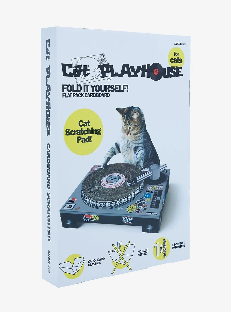 Cat Playhouse Cardboard Turntable Cat Scratching Pad