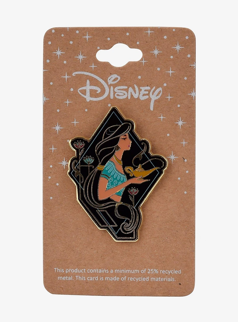 Disney Aladdin Jasmine Portrait Enamel Pin - BoxLunch Exclusive