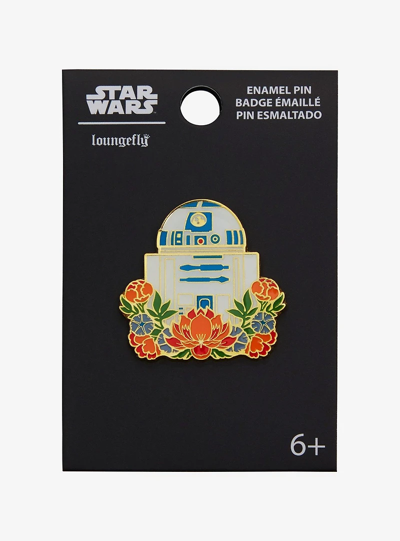 Loungefly Star Wars R2-D2 Floral Enamel Pin - BoxLunch Exclusive