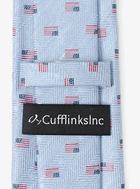 American Flag Blue Men's Tie