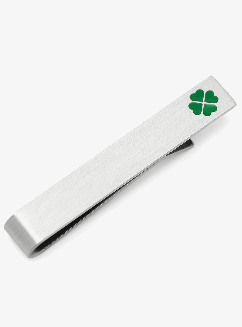 Shamrock Hidden Message Tie Bar